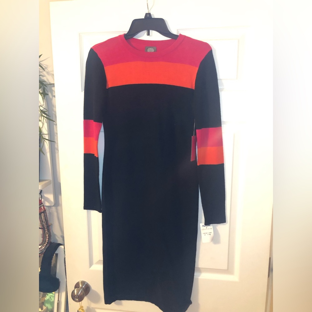 Color block long sleeve dress *brand new* with tags (never worn) size XS